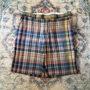 Polo Ralph Lauren Plaid Buckleback Shorts Size 37